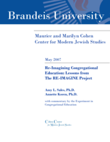 Re-imagining Congregational Education: Lessons from The RE-IMAGINE Project