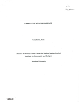 Rabbis Look at Intermarriage