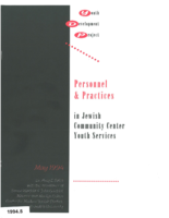 Personnel and Practices in Jewish Community Center Youth Services