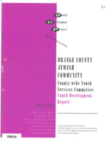 Orange County Jewish Community County-wide Youth Services Committee: Youth Services Report