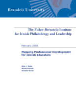 Mapping Professional Development for Jewish Educators
