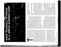 Make yourself a friend at a Jewish summer camp