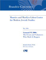Limmud NY 2006: The Event and Volunteers Who Made It Happen