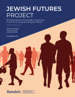 Jewish Futures Project. Birthright Israel's First Decade of Applicants: A Look at the Long-term Program Impact