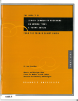 Impact of Jewish Community Programs on Jewish Teens and Young Adults from the Former Soviet Union