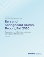Ezra and Springboard Alumni Report, Fall 2020: Evaluation of Hillel International’s Springboard Fellowship
