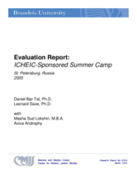 Evaluation Report: ICHEIC-Sponsored Summer Camp St. Petersburg, Russia, 2005
