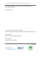 Evaluation of the Boston-Haifa Connection Jewish Identity and Education School Pilot, First year report
