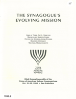 The Synagogue's Evolving Mission