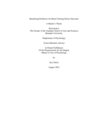 Identifying Predictors for Better Nursing Home Outcomes