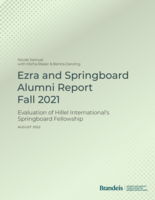 Ezra and Springboard Alumni Report Fall 2021: Evaluation of Hillel International’s Springboard Fellowship