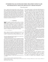 Interpreting OLS Estimands When Treatment Effects Are Heterogeneous: Smaller Groups Get Larger Weights