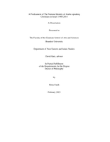 A Predicament of the National Identity of Arabic-speaking Christians in Israel: 1980-2014