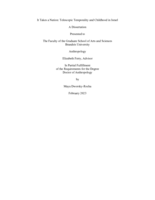 It Takes a Nation: Telescopic Temporality and Childhood in Israel