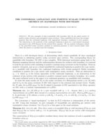The Conformal Laplacian and Positive Scalar Curvature Metrics on Manifolds with Boundary