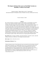 The Impact of Early-Life Access to Oral Polio Vaccines on Disability: Evidence from India