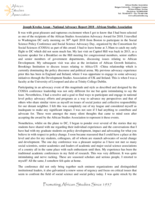 National Advocacy Report 2018