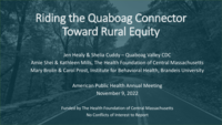 Riding the Quaboag Connector Toward Rural Equity