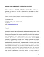 Systematic Review and Meta-analysis of Diazepam and Labor Duration