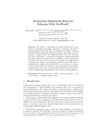 Evaluating Multimodal Behavior Schemas With VoxWorld ⋆