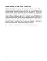 Between the Sheets: The Queer Sociality of Bombay Zines