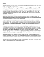 Racial differences in overdose deaths, drug use and knowledge of overdose prevention tools among people who use drugs in Massachusetts