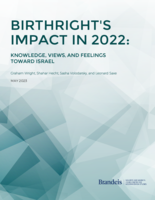 Birthright’s Impact in 2022: Knowledge, Views, and Feelings toward Israel