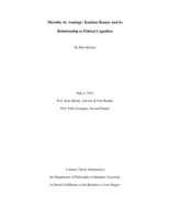 Morality by Analogy: Kantian Beauty and its Relationship to Ethical Cognition
