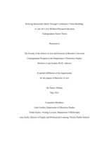 Reifying Democratic Ideals Through Combinatory Virtue-Building:  A Case for Civic-Wisdom-Pursuant Education