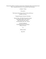 Characterizing Effective Familial Communication of Hereditary Breast and Ovarian Cancer  Risk: Longitudinal Reflections of ConnectMyVariant Participants