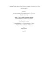 Speaking Through Identity: Israeli-American Language Negotiation in the Home