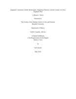 Imagined Continuities: Settler Mythologies, Indigenous Histories, and the Contest over New England’s Past