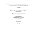 Reconstituting Israel: The Impact of the Six-Day War on Political Thought in the Land of Israel Movement (Hatenuah Lemaan Eretz Yisrael Hashlemah)
