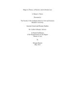Magic in Theory, in Practice, and in Roman Law