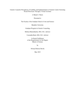 Genetic Counselor Perceptions of Usability and Implementation of Genetic Carrier Screening Result Disclosure Through a Virtual Assistant