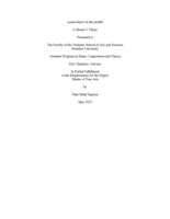 (somewhere) in the middle