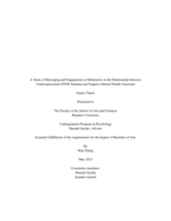 A sense of belonging and engagement as moderators in the relationship between underrepresented STEM students and negative mental health outcomes