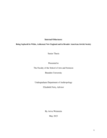 Internal Otherness: Being Sephardi in White, Ashkenazi New England and in Broader American Jewish Society