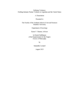 Defining Violences: Fielding Intimate Partner Violence in Argentina and the United States