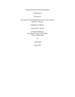 Length control and intracellular gradients