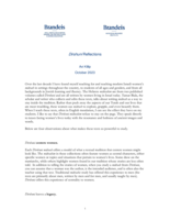 Dirshuni Reflections