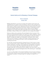 Gender Identity and the Reshaping of Genesis Pedagogy