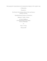 Retro-prospective representations and communication subspaces of the cognitive map