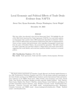 Local Economic and Political Effects of Trade Deals: Evidence from NAFTA