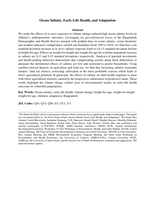 Ocean salinity, early-life health, and adaptation