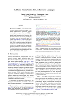 LR-Sum: Summarization for Less-Resourced Languages