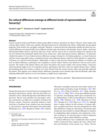 Do cultural differences emerge at different levels of representational hierarchy?