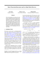 Bures-Wasserstein Barycenters and Low-Rank Matrix Recovery