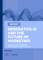 Generative AI and the Future of Marketing