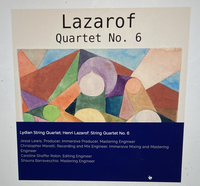 Henri Lazarof: Quartet no. 6
